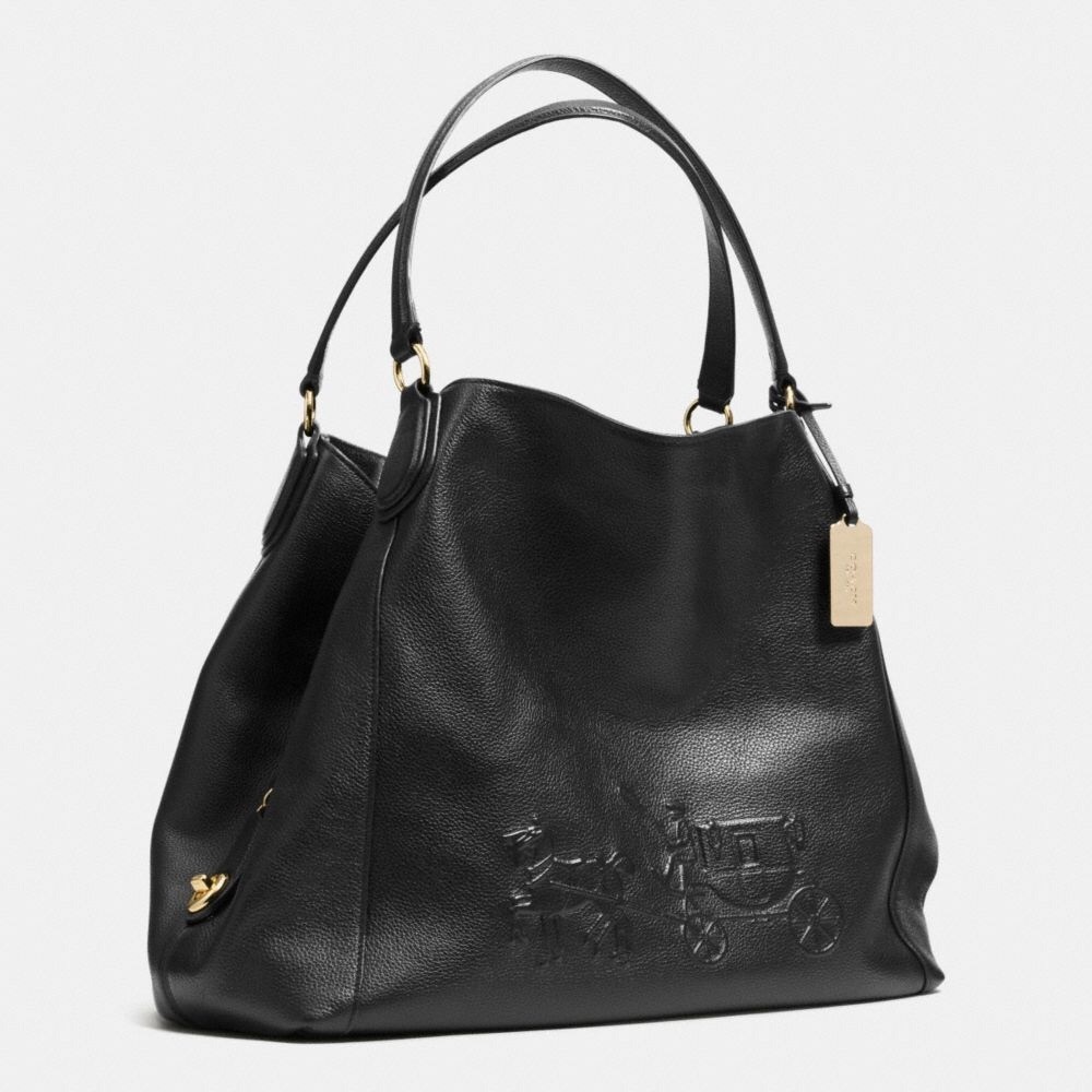 BNWT!  Coach LE Edie Embossed Leather Bag